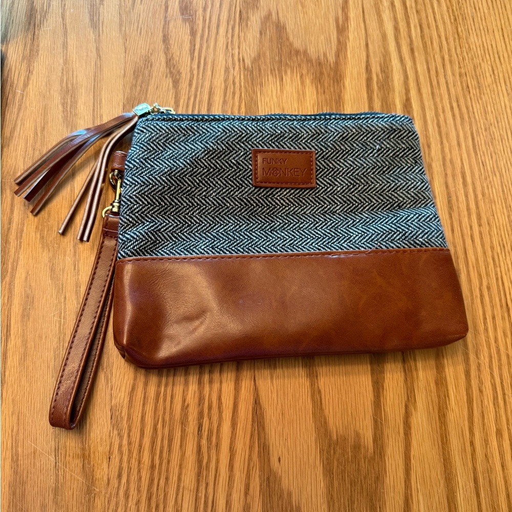 Funky Monkey Women's Wristlet Handbag